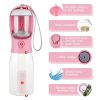 3 in1 Dog Outdoor Water Bottle,Portable Water Dispenser with Food Container,Poop Bag√ó3,Carbon Filter√ó2,Leak Proof Lock for Cat,Puppy and Other Pets