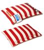 Touchdog Polo-Zippered Insertable and Removable Pillow Cushioned Collapsible Travel Dog Bed
